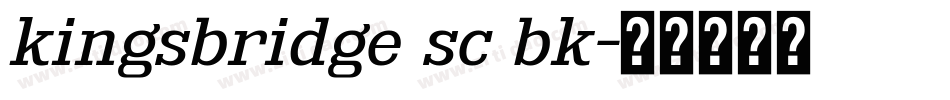 kingsbridge sc bk字体转换